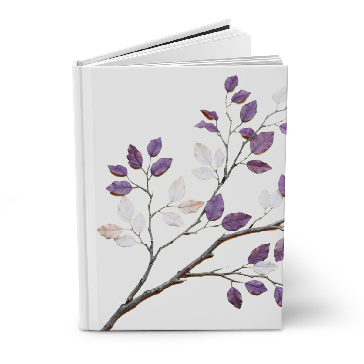 Purple Botanical Hardcover Journal