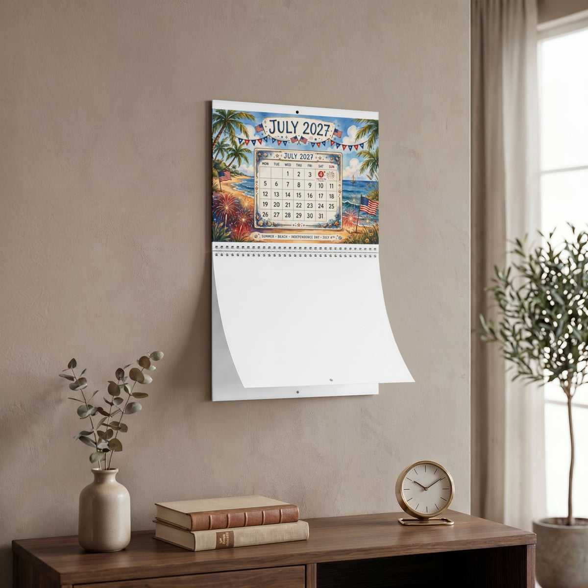 2027 Four Seasons Nature Wall Calendar – Seasonal Holiday Artwork